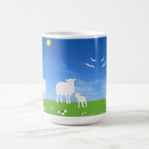 Caneca De Café Ovelha e Cordeiro  
