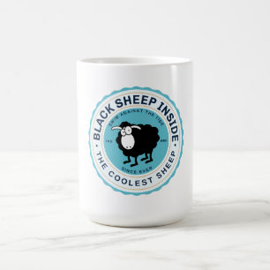 Caneca De Café Ovelha Negra Por Dentro - Nade Contra a Maré
