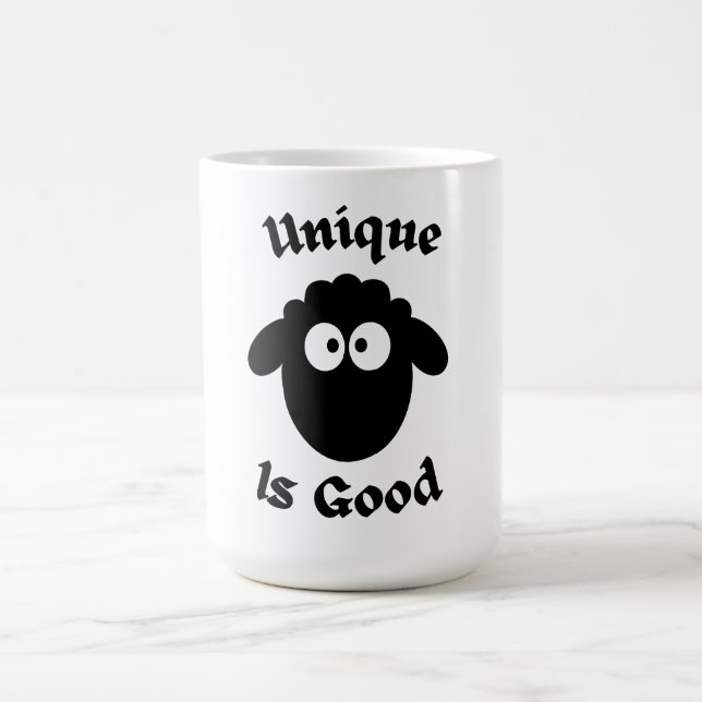 Caneca De Café Ovelha negra: Única é boa (Centro)