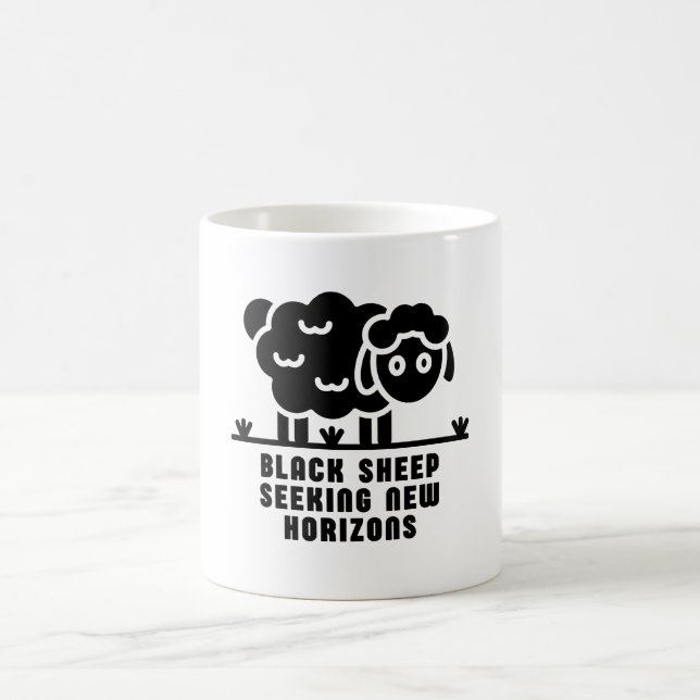 Caneca De Café Ovelhas negras em busca de novos horizontes (Centro)