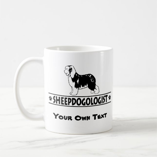 Caneca De Café Ovino Humorístico e Antigo (Esquerda)