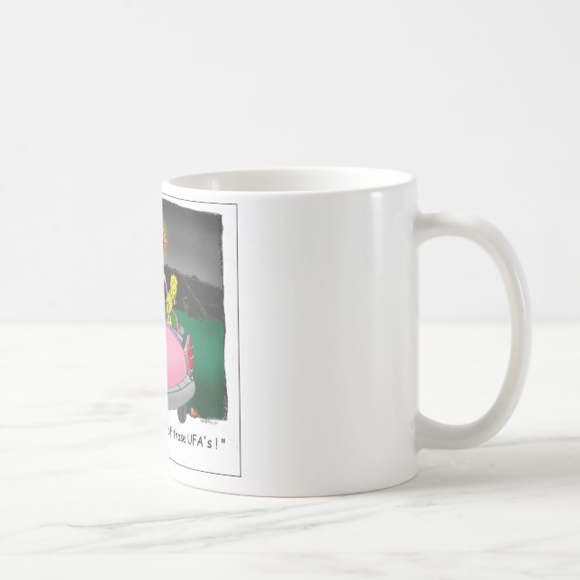 Caneca De Café OVNI do Texas? Camisetas engraçadas, presentes e c (Direita)