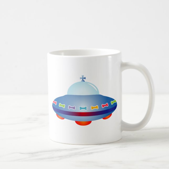 Caneca De Café OVNI Espaçonave (Direita)