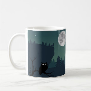 CANECA DE CAFÉ OVNI NA NOITE