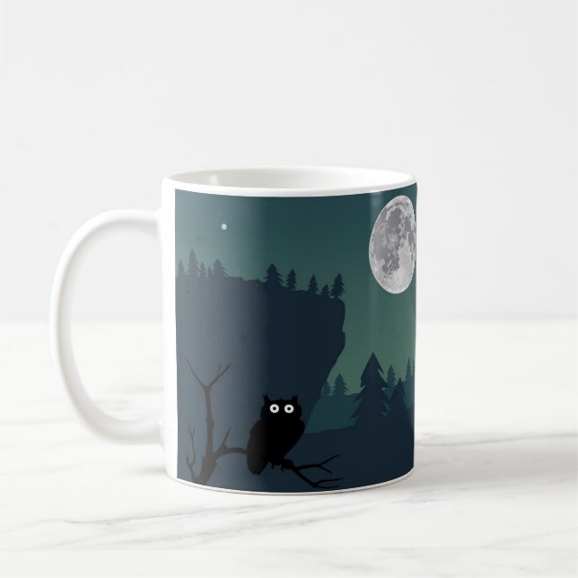 CANECA DE CAFÉ OVNI NA NOITE (Esquerda)
