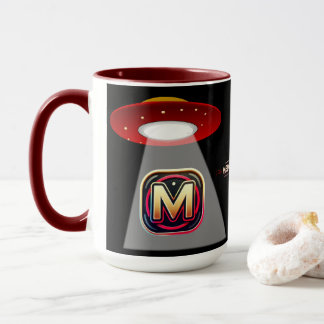 Caneca de café OVNI preto