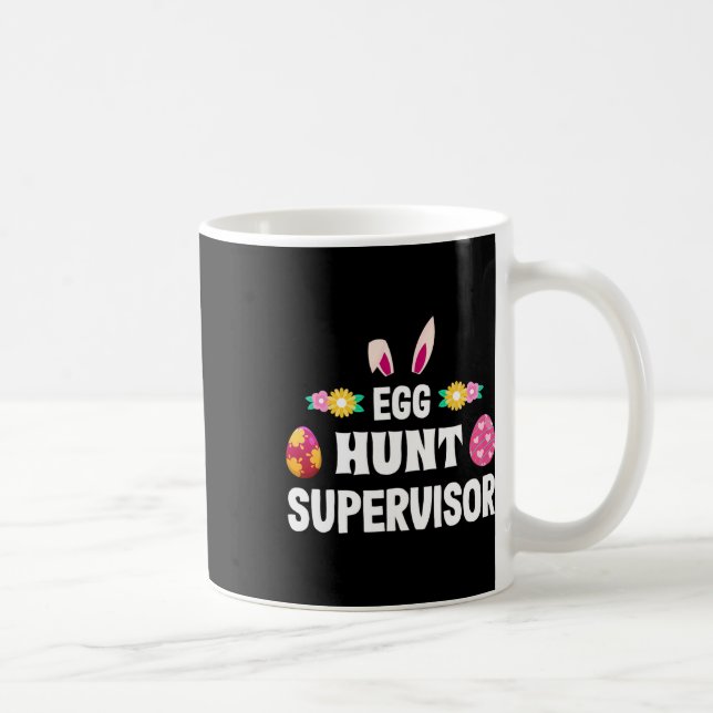 Caneca De Café Ovo Hunt Supervisor de Caça-Ovos De Páscoa Para P (Direita)