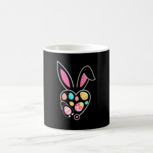 Caneca De Café Ovos De Coelho Feliz Páscoa Estetoscópio Enfermeir