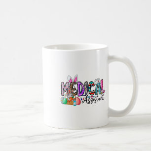 Caneca De Café Ovos de Coelho Instantâneo Médico Retro Páscoa Enf