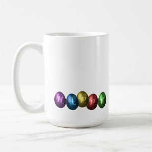 Caneca De Café Ovos de felz pascoa coloridos