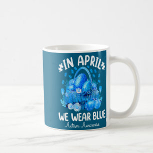 Caneca De Café Ovos de Leopardo Azul Páscoa em Abril Nós Usamos A