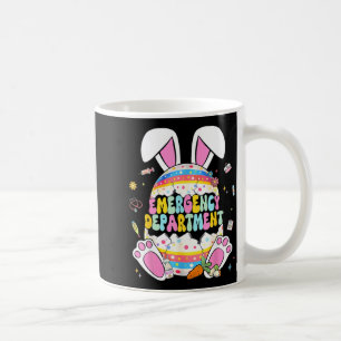 Caneca De Café Ovos de Páscoa Bunny Enfermeira do PS Departamento