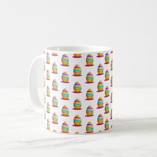 Caneca De Café Ovos de páscoa cúbica Mug de café