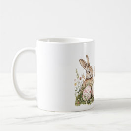Caneca De Café Ovos de Páscoa de Coelhinhos