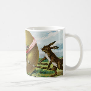 Caneca De Café Ovos de Páscoa de Coelhos Coelhos Felzs pascoa de 