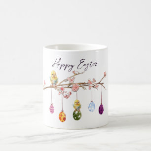 Caneca De Café Ovos de Páscoa no Felz pascoa da Ramificação de Fl
