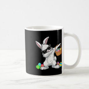 Caneca De Café Ovos do dia da Páscoa do coelho que se abatem Garo