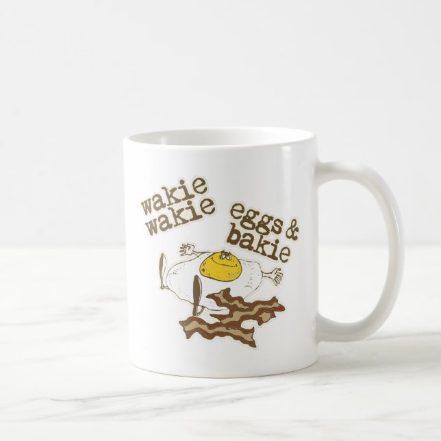 Caneca De Café Ovos e Bakie de Wakie Wakie (Direita)