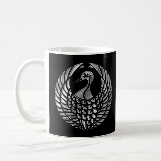 Caneca De Café Owari Mori Clan Kamon Silver Chrome (Esquerda)
