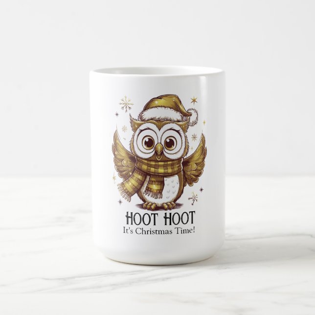 Caneca De Café Owl Be Home para o Natal (Centro)