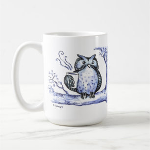 Caneca De Café Owl Night Long