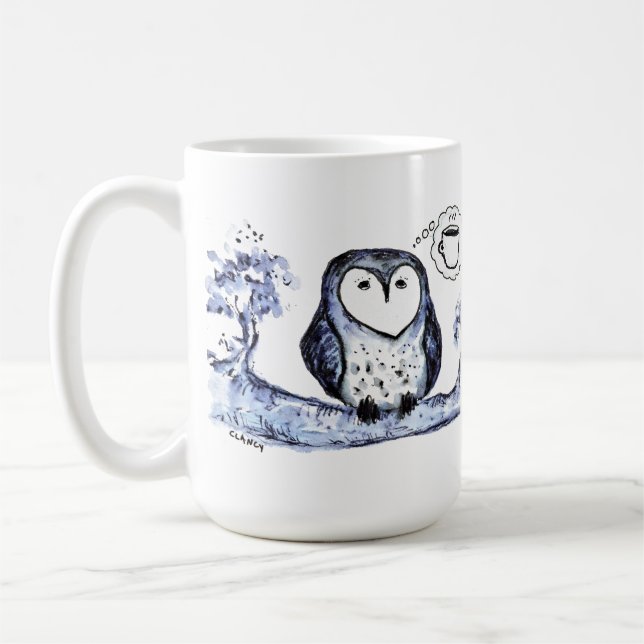 Caneca De Café Owl Noing (Esquerda)