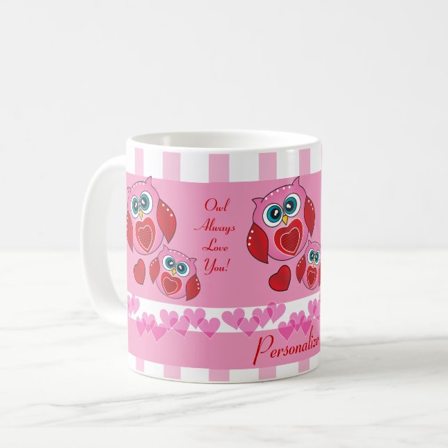 Caneca De Café Owl Sempre Te Ama (Frente Esquerda)