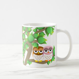Caneca De Café Owls in tree