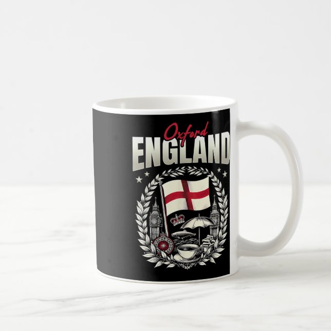Caneca De Café Oxford England Flag Souvenir Oxford Vacation  (Direita)