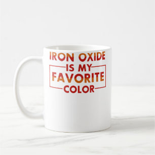 Caneca De Café Óxido de Ferro É Minha Cor Favorita Camiseta Diver