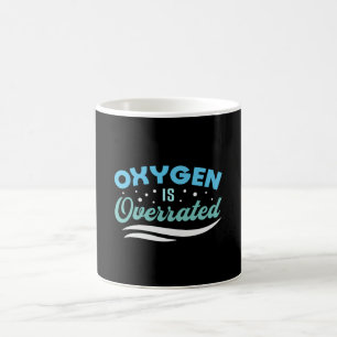 Caneca De Café Oxigênio É Sobrevalorizado Nadador Natação Eng
