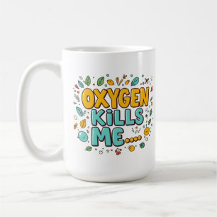 Caneca De Café Oxigênio Me Mata Humor Negro Engraçado