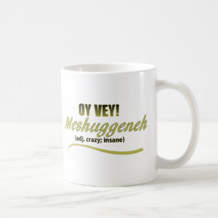 CANECA DE CAFÉ OY VEY FRASES MESHUGGENEH
