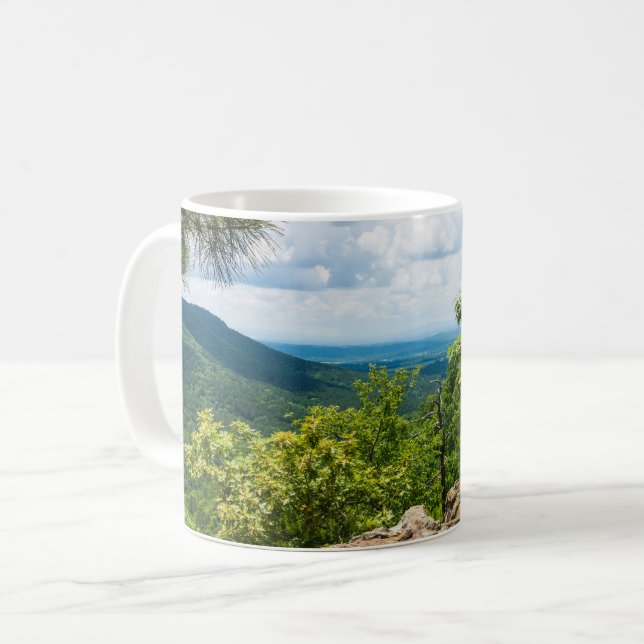 Caneca De Café Ozark National Forest Cliff View Coffee Mug (Frente Esquerda)