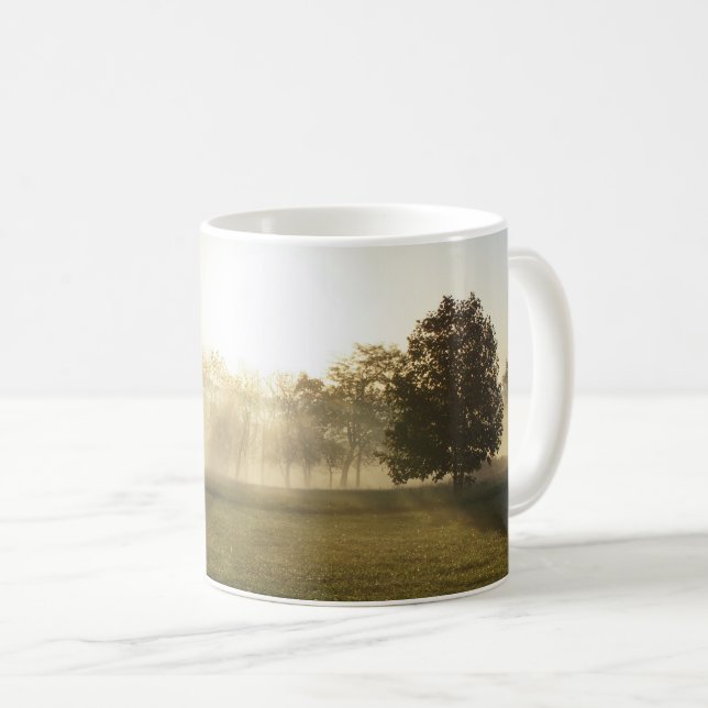 Caneca De Café Ozarks Morning Fog Coffee Mug (Frente Esquerda)