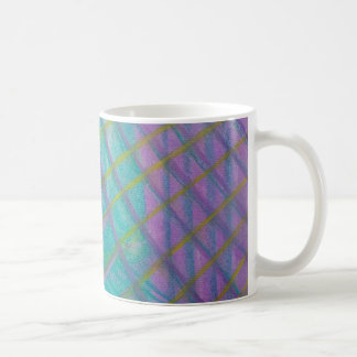 Caneca De Café P34 Arte Abstrata Colorida Única