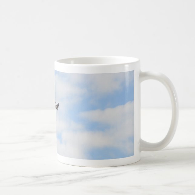 Caneca De Café P51 Mustang em Voo (Direita)