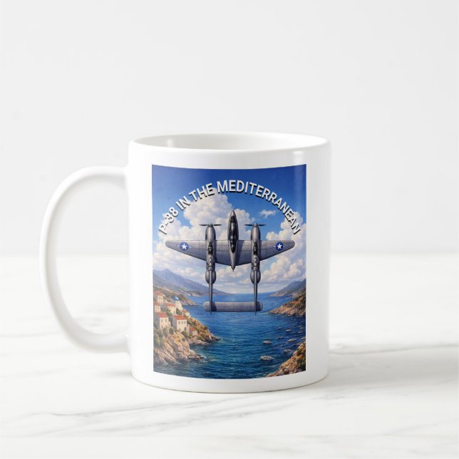 Caneca De Café P-38 Lightning no Teatro do Mediterrâneo (Esquerda)