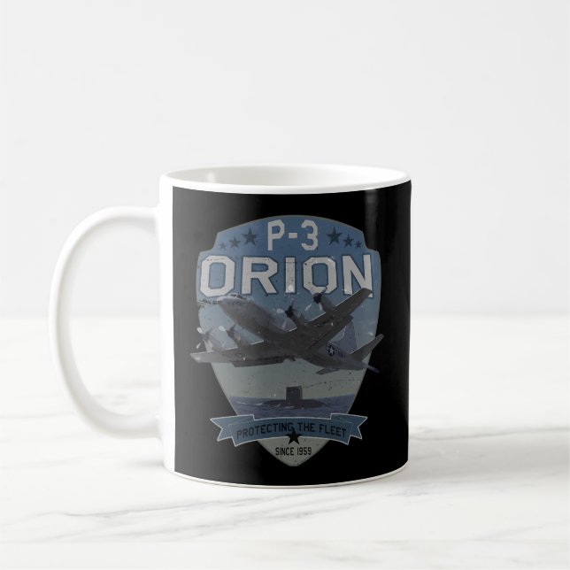 Caneca De Café P-3 Orion SubHunter Asw Avião (Esquerda)