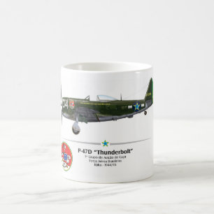 Caneca De Café P-47D Thunderbolt - Senta a Pua - FAB - 1ºGavCa