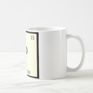 Caneca De Café P - Química do Queijo Parmesão Tabela Periódica