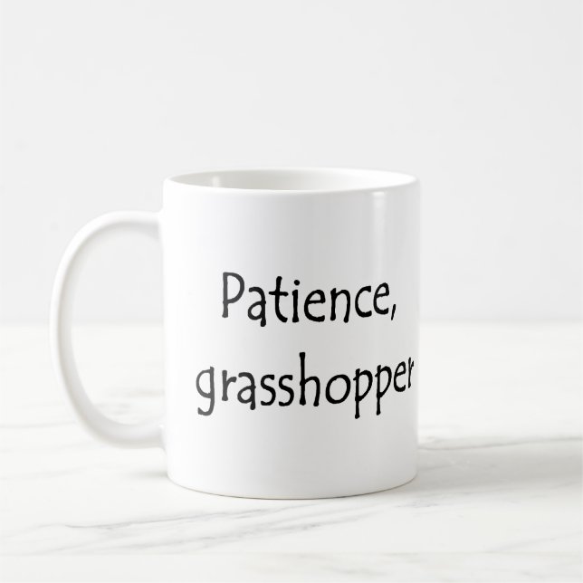 Caneca De Café paciência, gafanhoto (Esquerda)