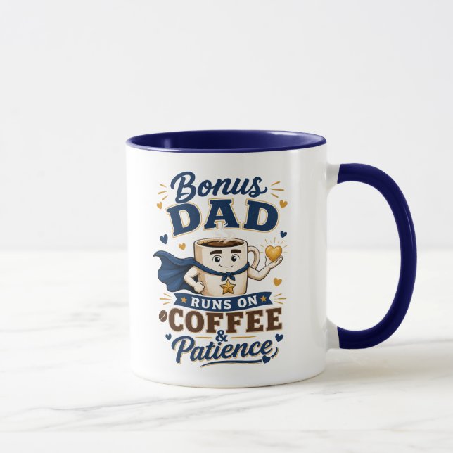Caneca de Café Paciência para Pai Adicional Presen (Direita)