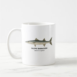 Caneca De Café Pacific Barracuda - Animais Marinhos da Califórnia