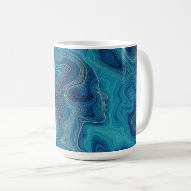 Caneca De Café “Pacifica” – Um Retrato do Oceano (Frente Esquerda)