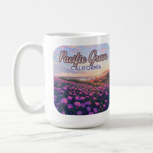 Caneca De Café Pacífico Grove California Monterey Magic Purple