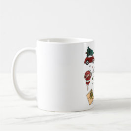 Caneca De Café Pacote de Adesivos de Natal Vibes de Natal