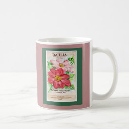 Caneca De Café Pacote de Semente Dahlia