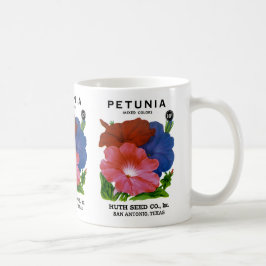 Caneca De Café Pacote de Semente de Petunia Vintage