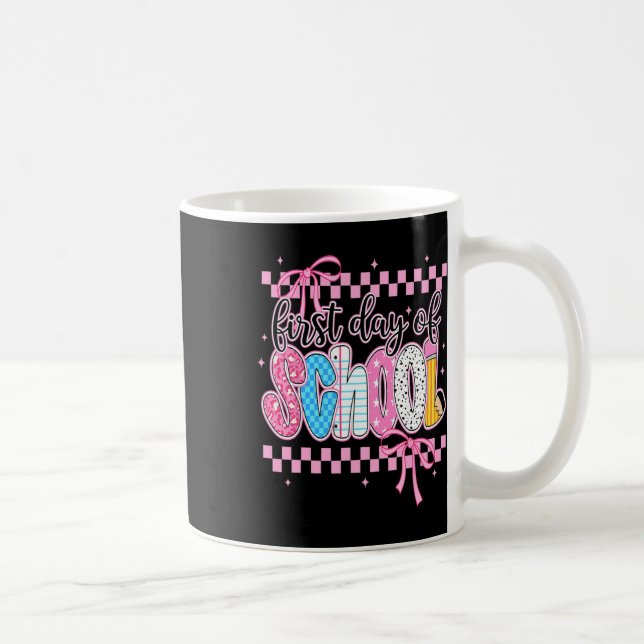 Caneca De Café Pacote Floral do Primeiro Dia de Aula para Profess (Direita)